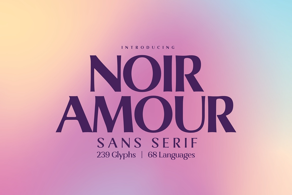 Noir Amour - Sans Serif Typeface, a Sans Serif Font by HipFonts (Photo 12 of 12)
