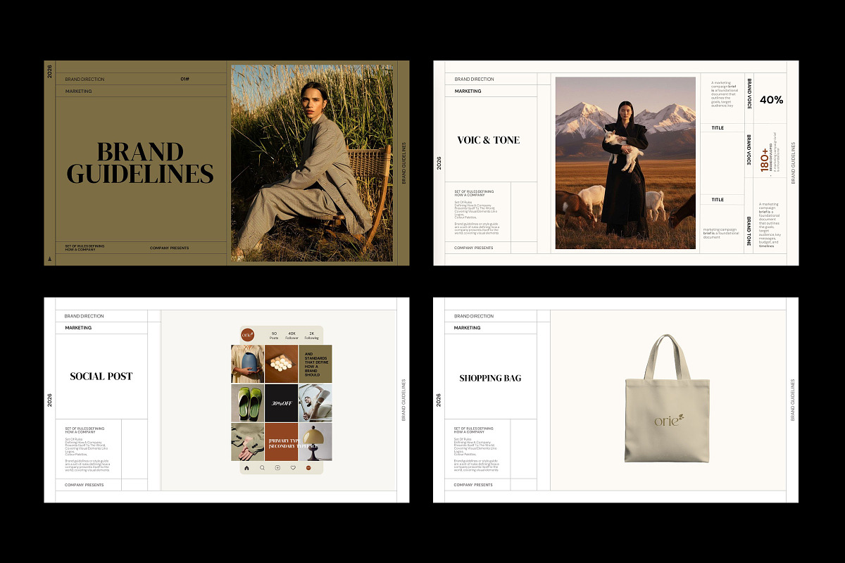Brand Guidelines Template, a Presentation Template by Studio Industry (Photo 4 of 10)
