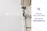 Sewing Fabric Mockup Cotton Template, a Household Mockup by Mie Mockup Studio (Thumbnail 1 of 6)