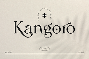 Kangoro - Modern Luxury Serif Font