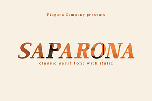 Saparona Classic Serif Font