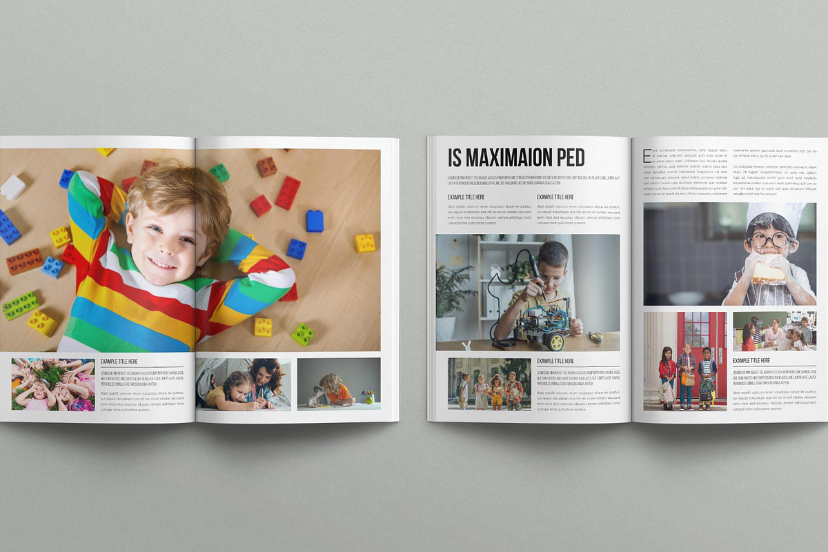 Kids Magazine Template, a Magazine Template by E-Type (Photo 5 of 7)