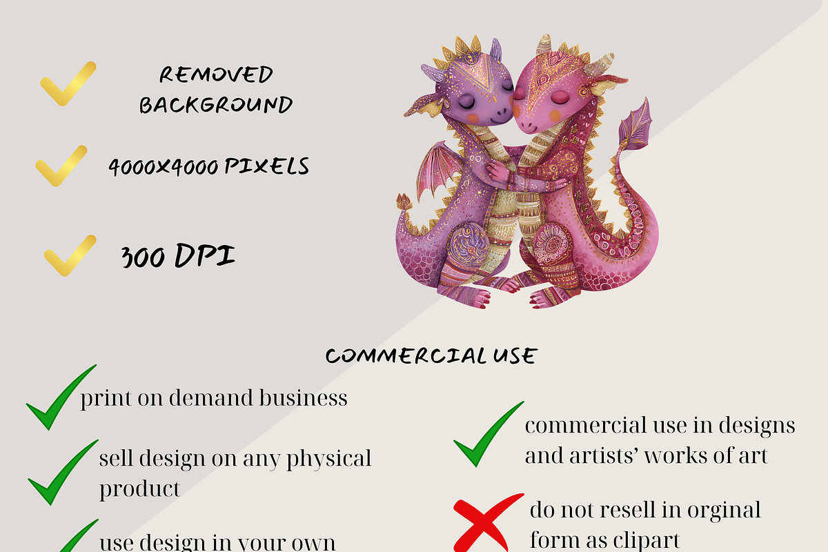 BABY DRAGON BABY SHOWER CLIPART, an Animal Illustration by Daring Digies (Photo 5 of 7)