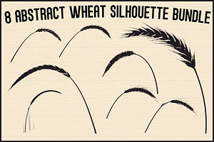 Wheat Clipart Vector Pack, an Illustration by jahid234