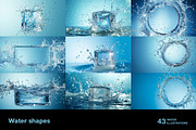 Water shapes. 43 images, a Decorative Illustration by Handmadefont (Thumbnail 6 of 11)