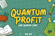 Quantum Profit - Display Font, a Font by tokokoo (Thumbnail 1 of 11)