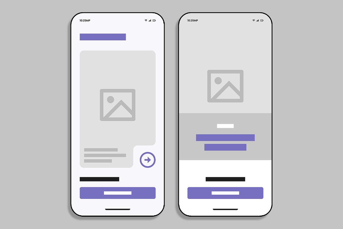 Modern Mobile App UI Wireframe preview 3