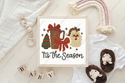 Tis The Season Christmas Crochet PNG, an Illustration by CraftArtStudio (Thumbnail 4 of 4)