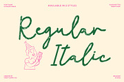 CS Brisa Stamp, a Script Font by Craft Supply Co. (Thumbnail 3 of 8)