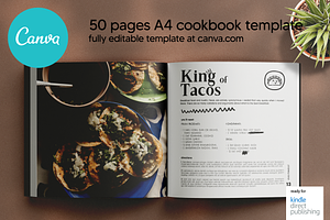 Mexican Recipes Canva Template Squar