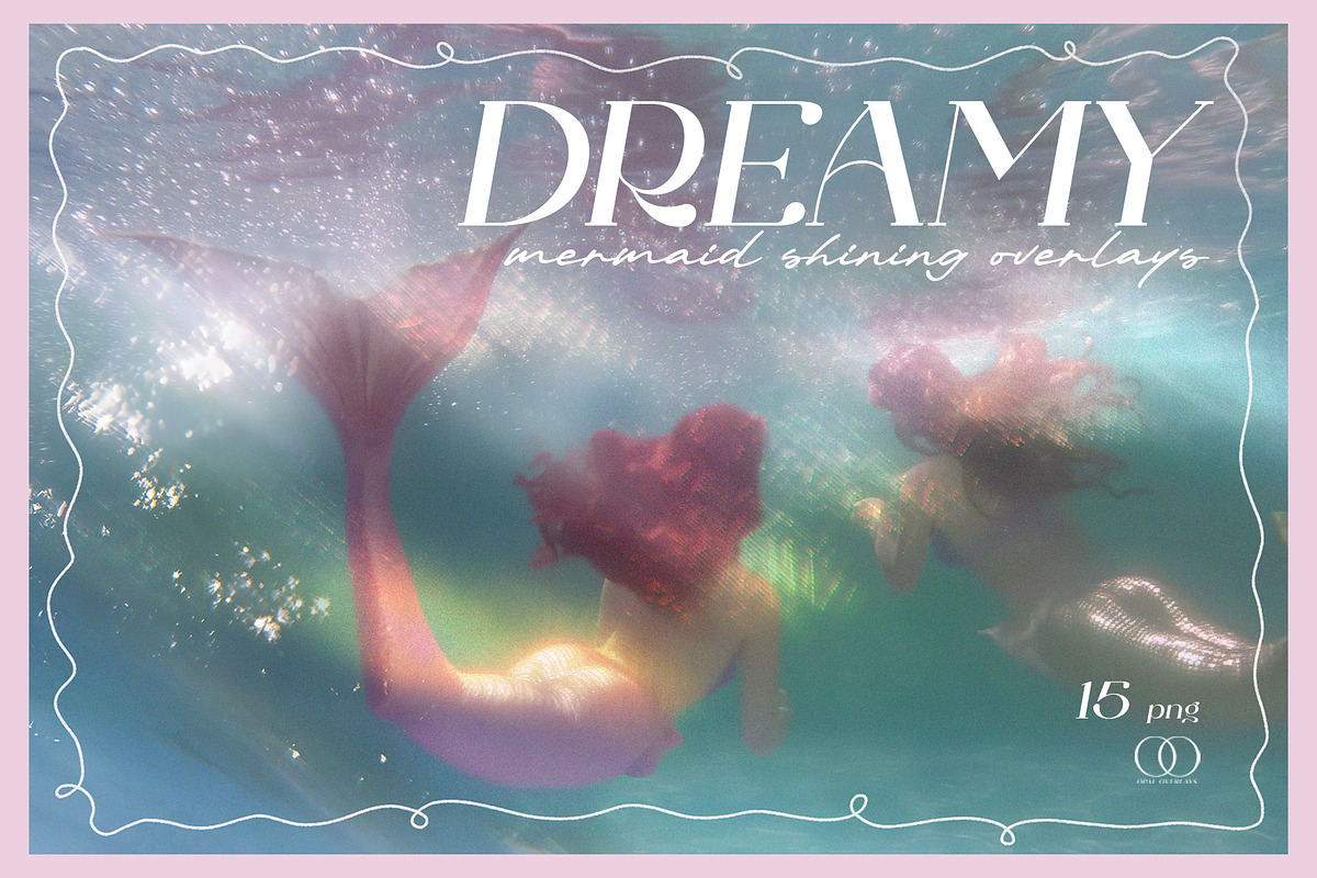 Dreamy Mermaid Shining Overlays, a Texture Graphic by Kaleriia (Photo 1 of 17)