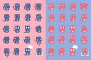 Funny Cat Stickers & prints, an Animal Illustration by VioSilent (Thumbnail 2 of 5)