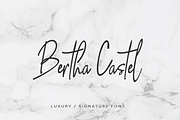 Bertha Castel - Handmade Luxury Font, a Script Font by Designova® (Thumbnail 1 of 7)