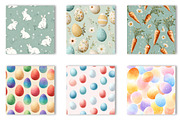 Easter Digital Paper Seamless Patter, an Illustration by CreationArt (Thumbnail 4 of 7)