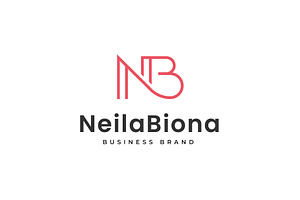 Initial NB Letter Logo