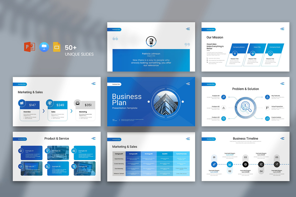 Business Plan Presentation Template