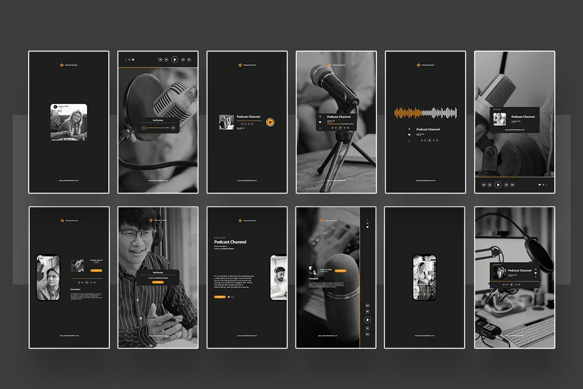 Set of Podcast Instagram Template, a Social Media Template by Dimas Rizki Pratama (Photo 11 of 12)