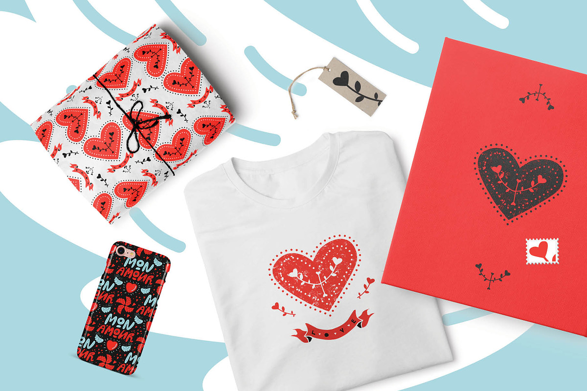 Love mail. Graphic set, an Illustration by Maru_art (Photo 3 of 10)