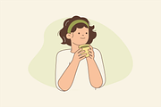 People with Matcha Illustration, an Object Graphic by Jump Studio (Thumbnail 4 of 12)