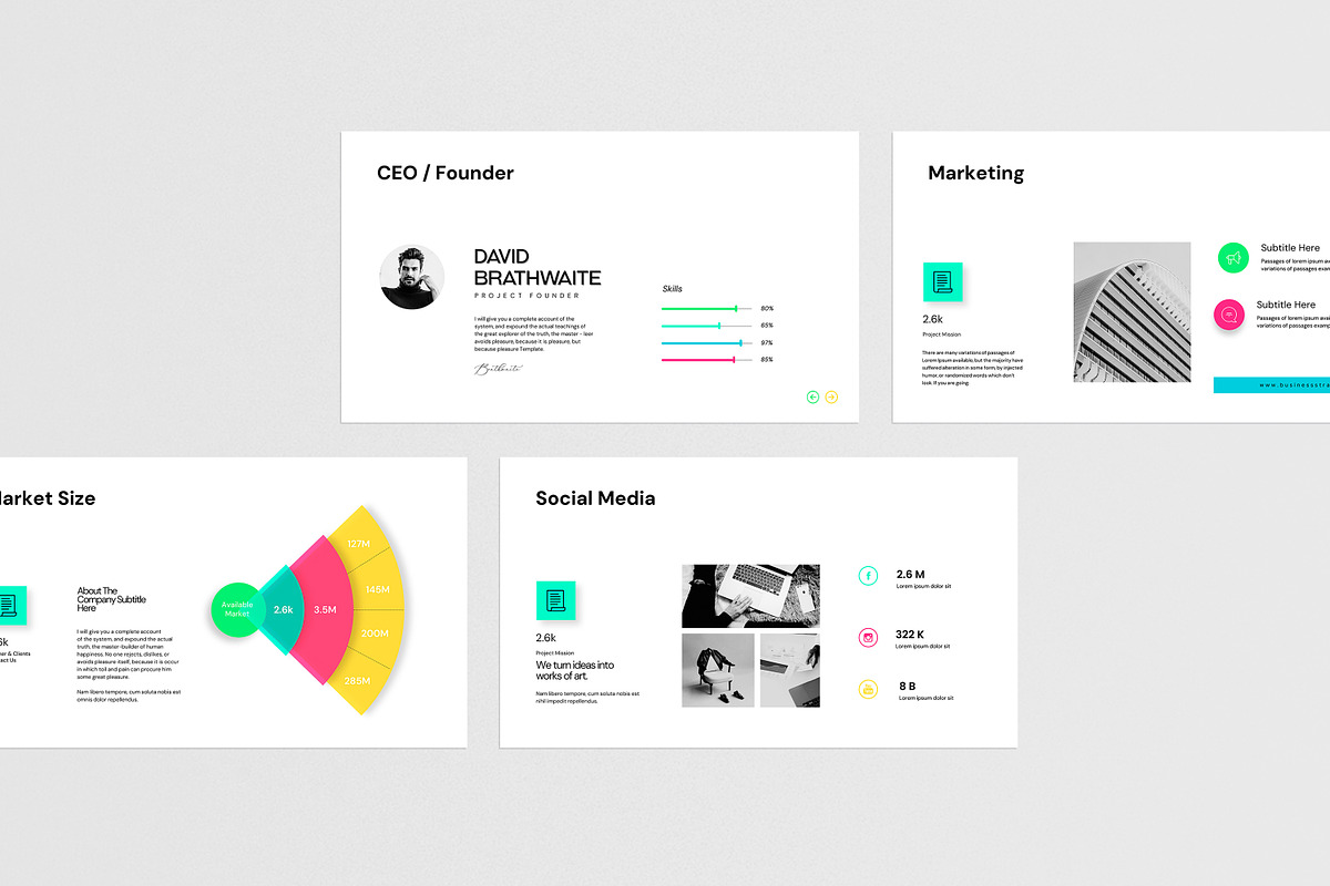 Light & Dark  Business Plan Template, a Presentation Template by evgenystudio (Photo 7 of 11)
