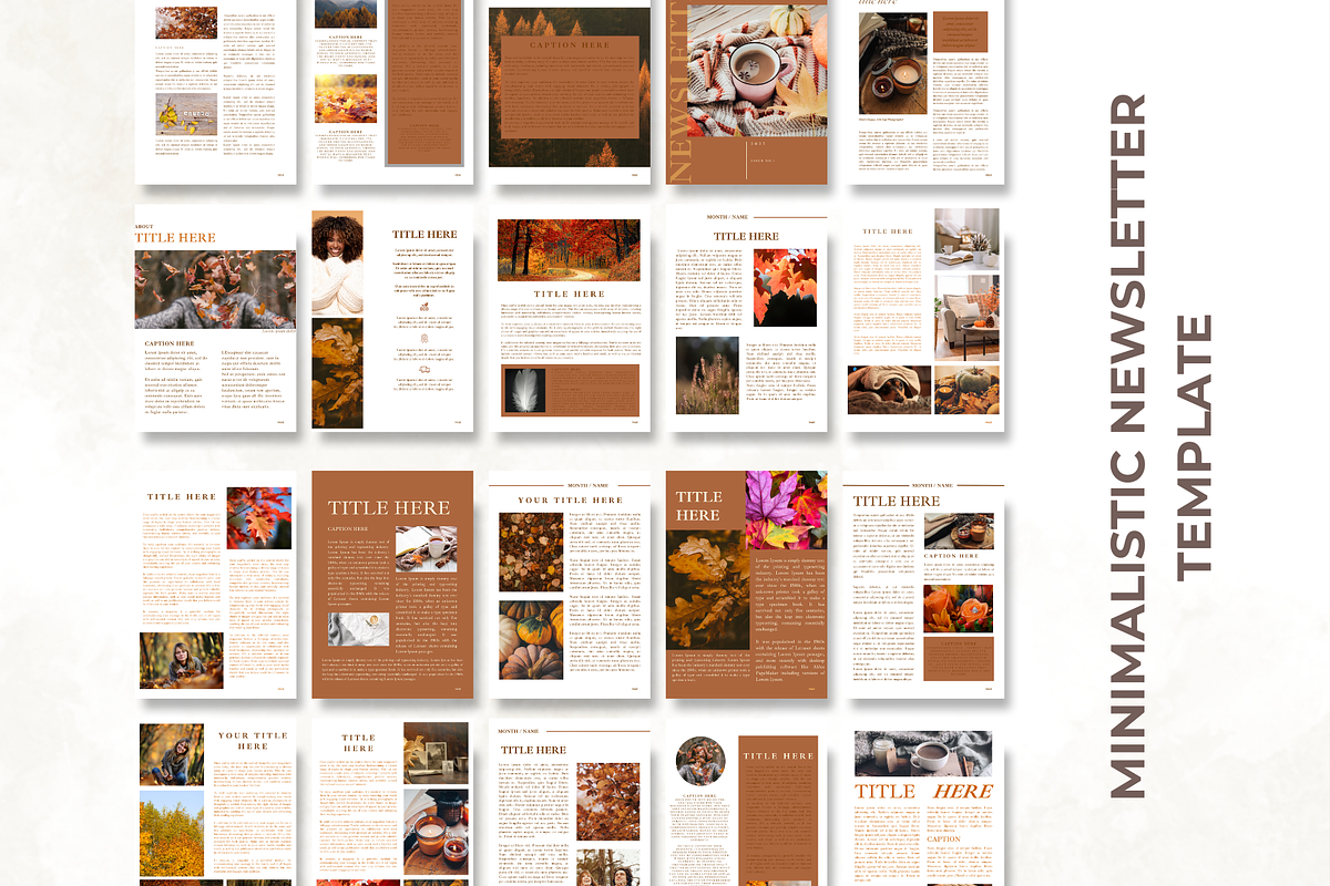 Autumn Newsletter Template 50 Pages, a Marketing Template by Digital By Nikoleta (Photo 4 of 10)