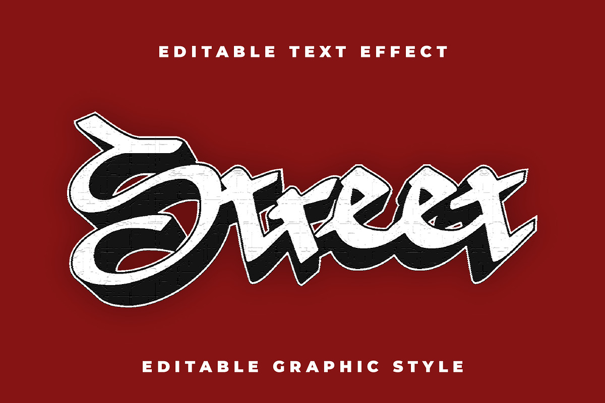 Graffiti Street 3D Text Effect preview 3