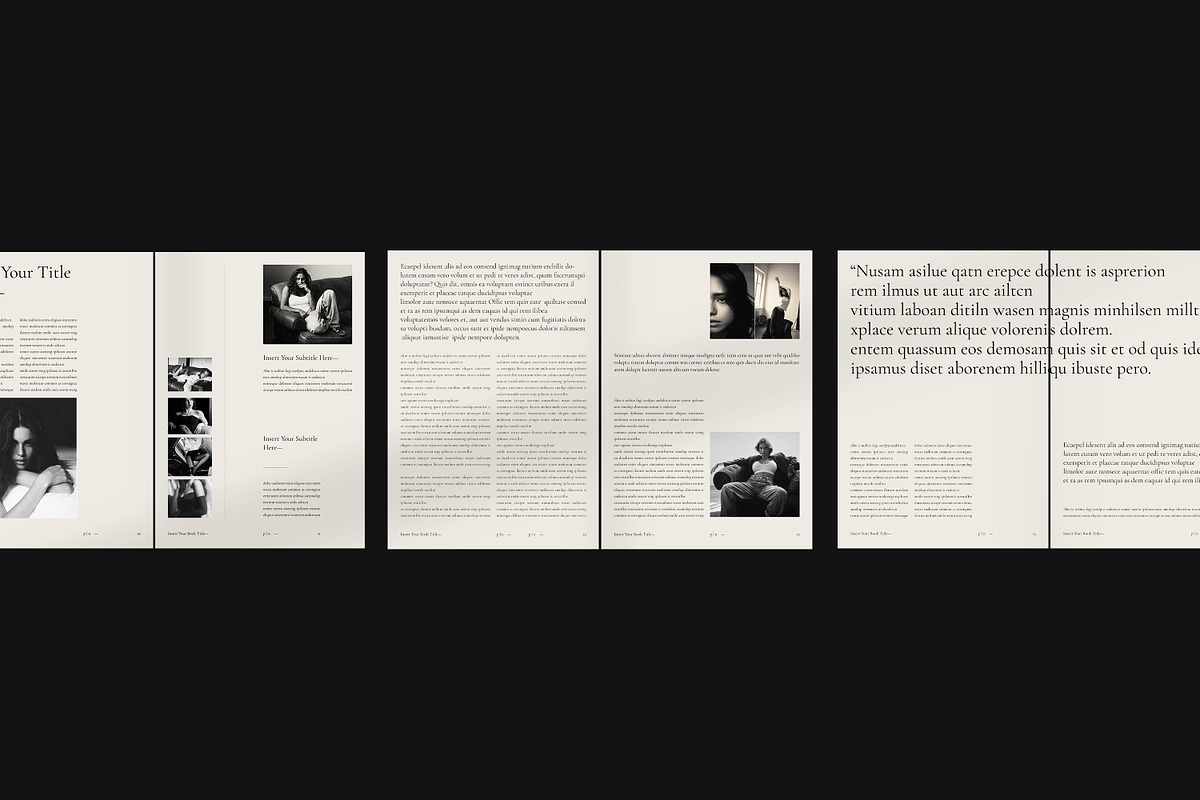 Book Layout & Magazine Template, a Brochure Template by Olion Lora (Photo 7 of 24)