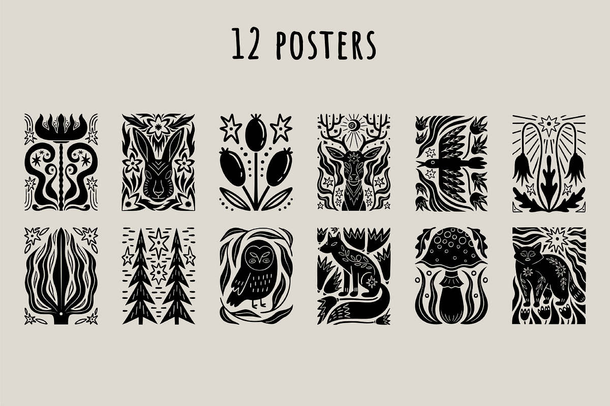 Scandinavian forest trendy set, an Illustration by Yanakicc (Photo 4 of 14)
