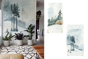 Snow watercolor forest, an Illustration by Love Watercolor Store (Thumbnail 3 of 8)