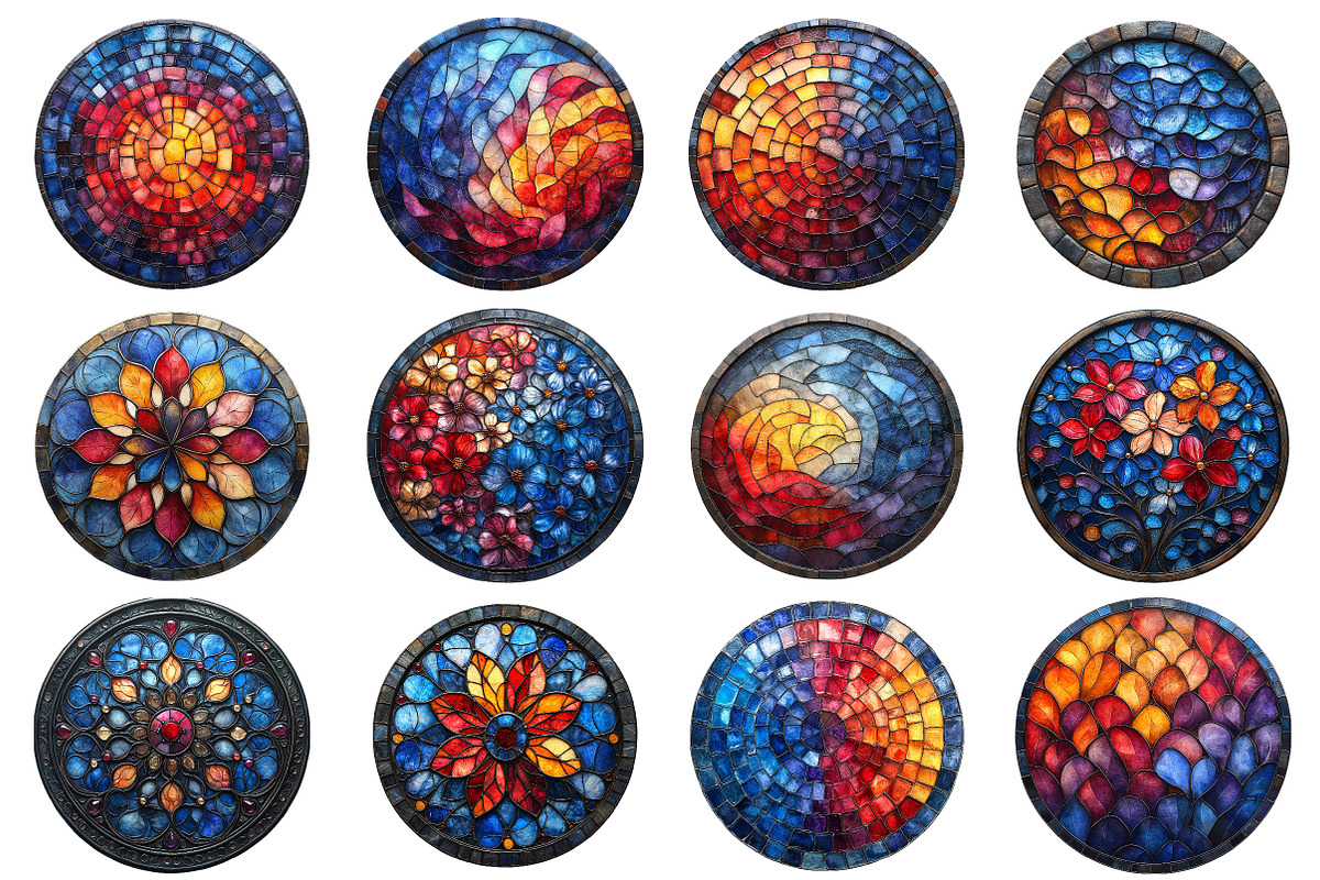 4th of July Stained Glass PNG, an Illustration by SinaCreation (Photo 2 of 5)
