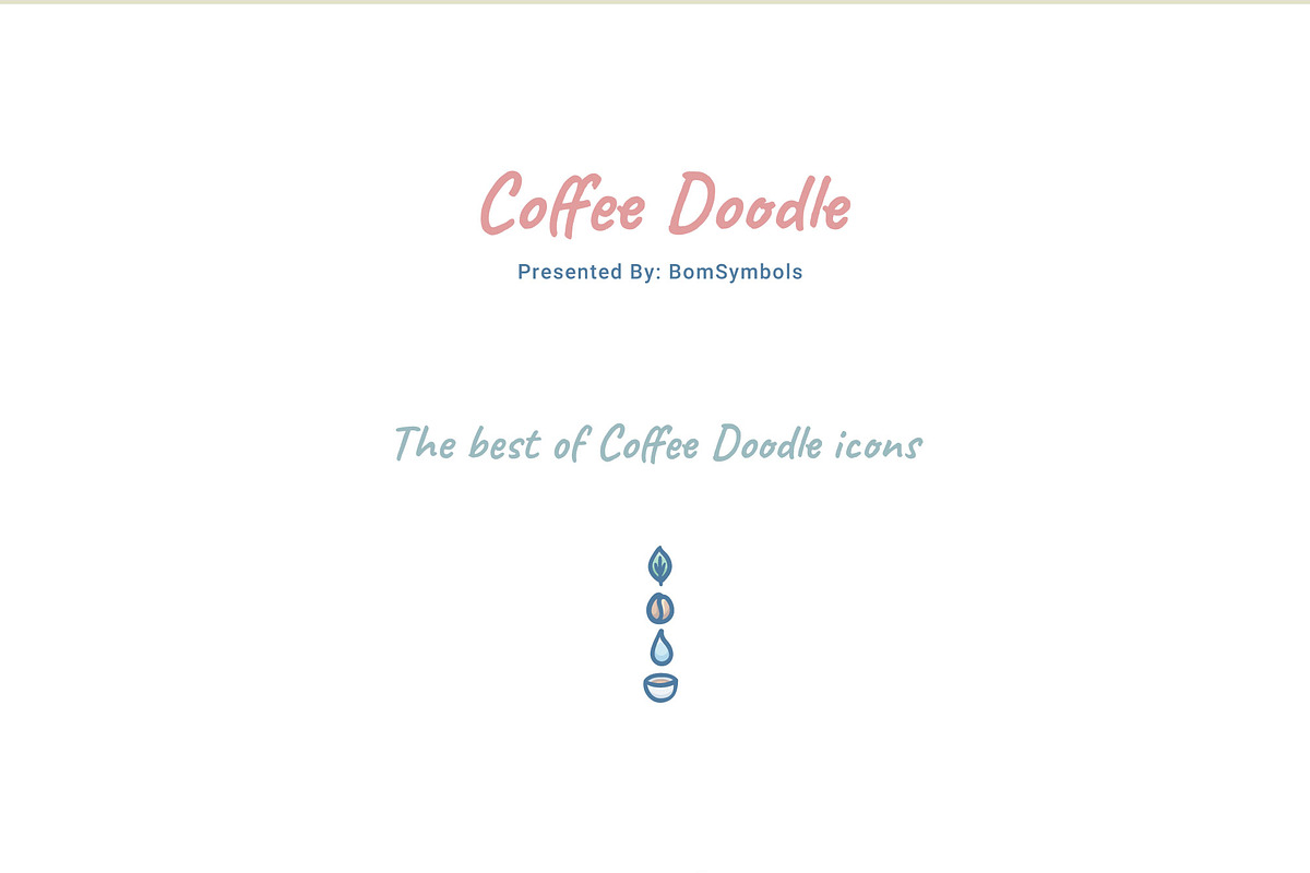 Coffee Doodle, an Outline Icon by BomSymbols (Photo 3 of 3)