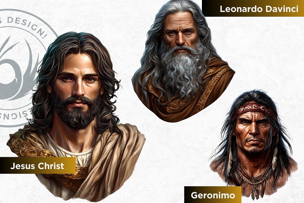 Historical figures clipart Set, a Person Illustration by ThatsDesignArt (Photo 10 of 10)