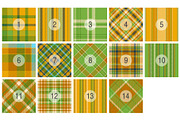 #89 Plaid Pattern in Nature Green, a Pattern Graphic by Plaid4You (Thumbnail 2 of 9)