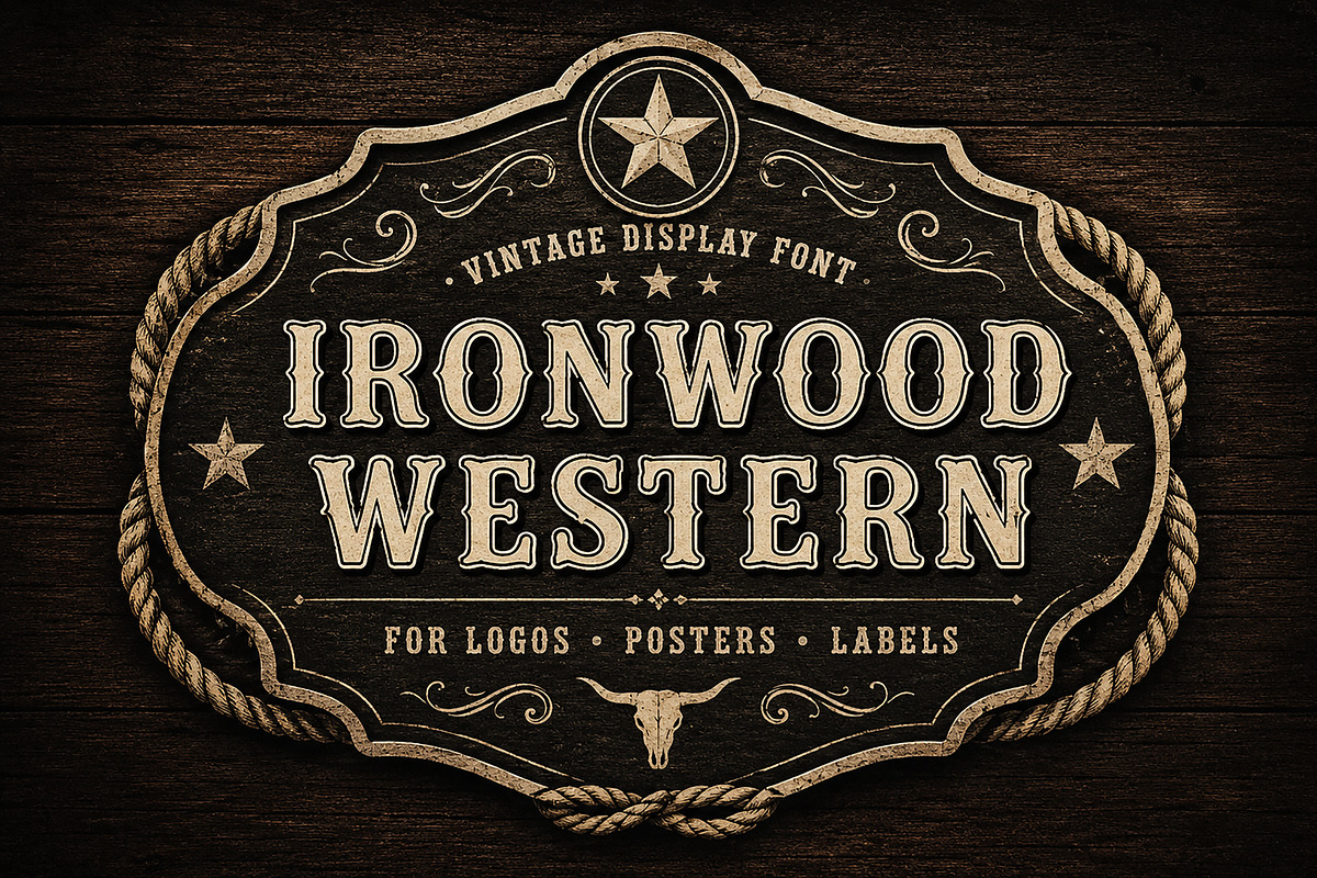 Ironwood Western, a Serif Font by Wow Magic (Photo 5 of 5)