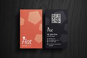 Flat Business Card, a Business Card Template by Rafael Oliveira (Thumbnail 1 of 5)