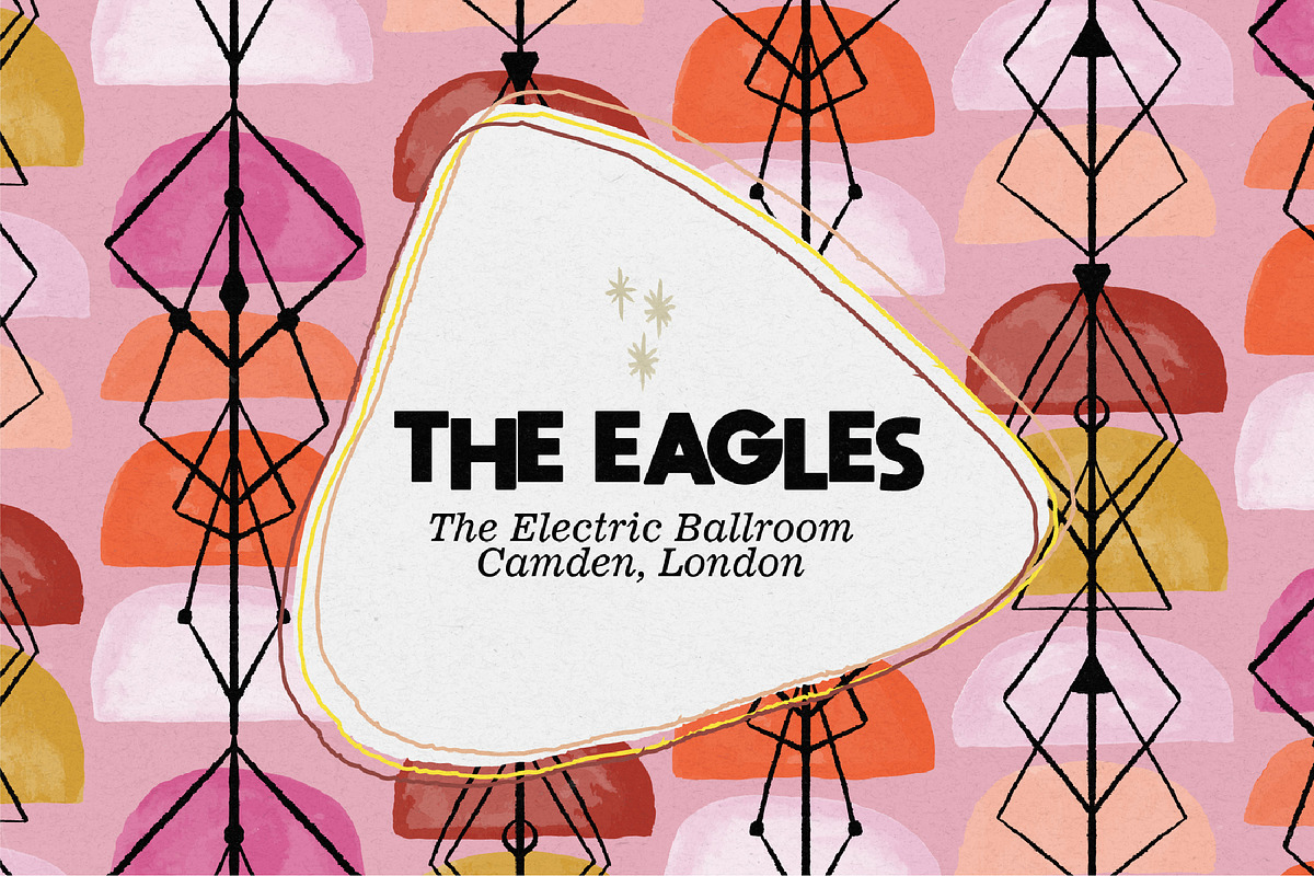Mid Century Vector Patterns, a Pattern Graphic by angelainthefields (Photo 3 of 10)