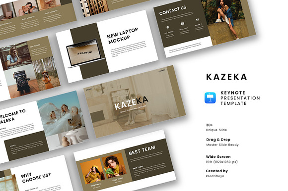 Kazeka - Fashion Keynote Template preview 6