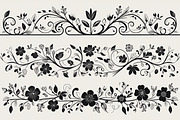 Beautiful floral decoration elements, an Illustration by Amazin_art (Thumbnail 15 of 17)