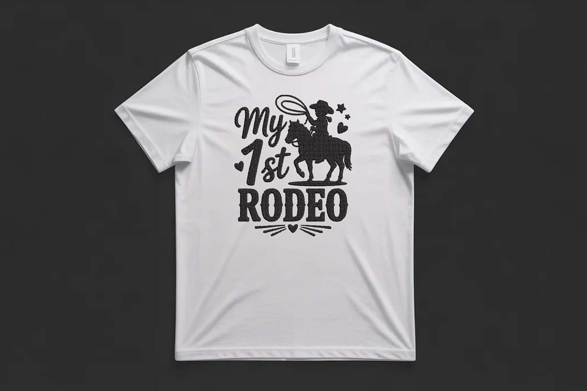 My 1st Rodeo Cowgirl Embroidery, an Illustration by Purpose Ekbal (Photo 3 of 3)