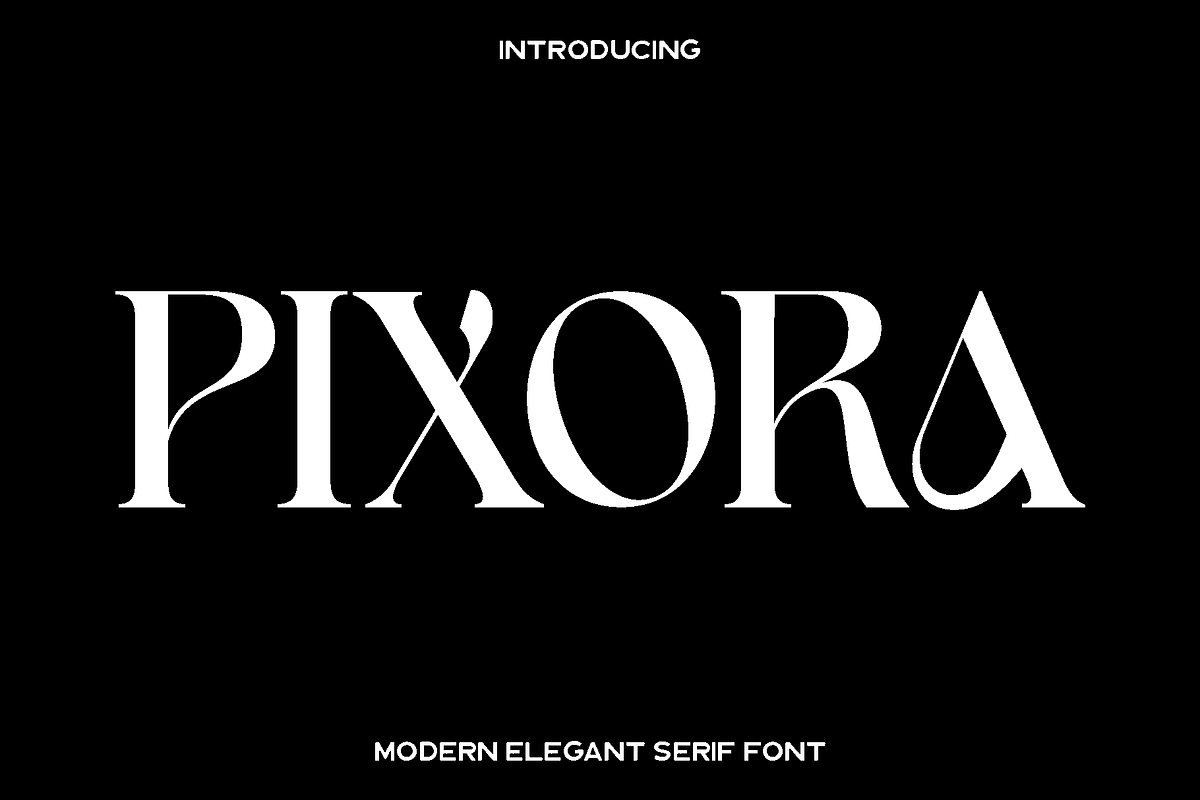 Pixora - Elegant Classy Serif, a Serif Font by Luna Shop (Photo 1 of 8)