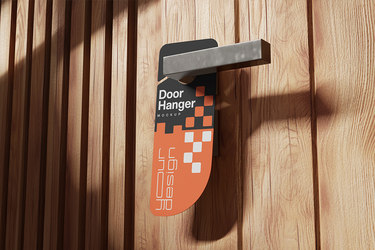 Door Hanger Mockup, a Product Mockup by Pixie Creative (Photo 3 of 4)