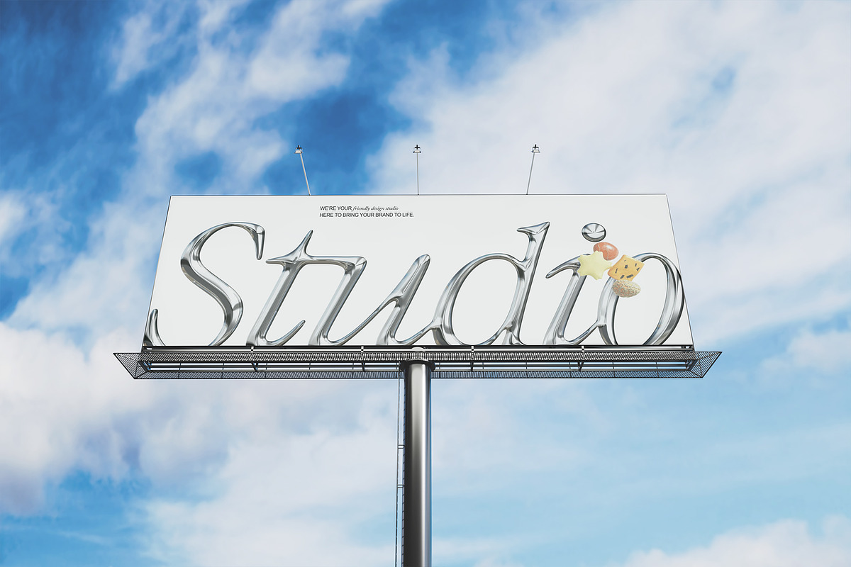 Billboard Mockup Set Wide ST03, an Advertising Mockup by Croma Studio (Photo 5 of 6)