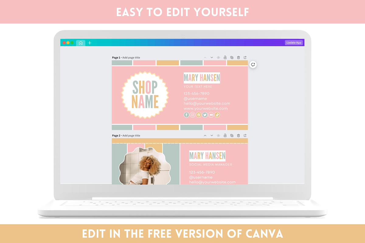 Pastel Email Signature Bundle, an Email Template by SunshineStudioBoutique (Photo 8 of 9)
