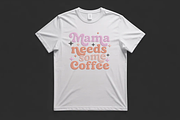 Mama Needs Coffee Embroidery Design, an Illustration by Purpose Ekbal (Thumbnail 2 of 3)