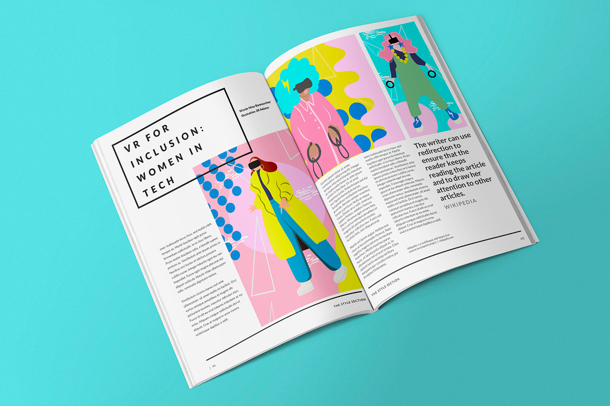 VR GIRLS WOMEN IN TECH ILLUSTRATIONS, a Technology Illustration by Jill Adams (Photo 4 of 11)