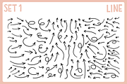 Hand Drawn Arrows Vector Pack, an Outline Icon by Design by Barton (Thumbnail 2 of 6)