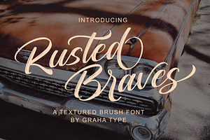 Rusted Braves - Brush Script