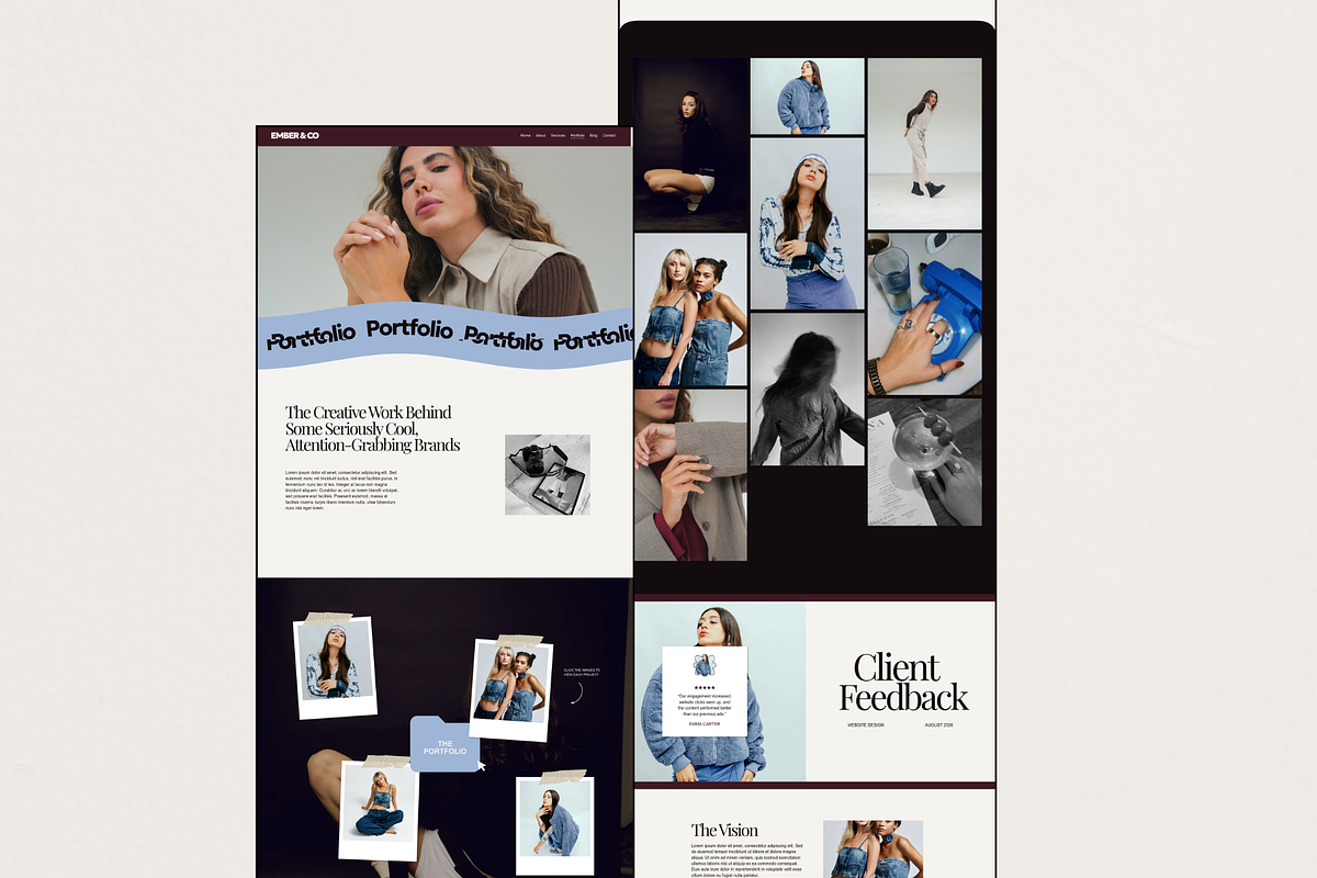 Squarespace Website Template Bold, a Squarespace Template by Breah Designs (Photo 2 of 10)