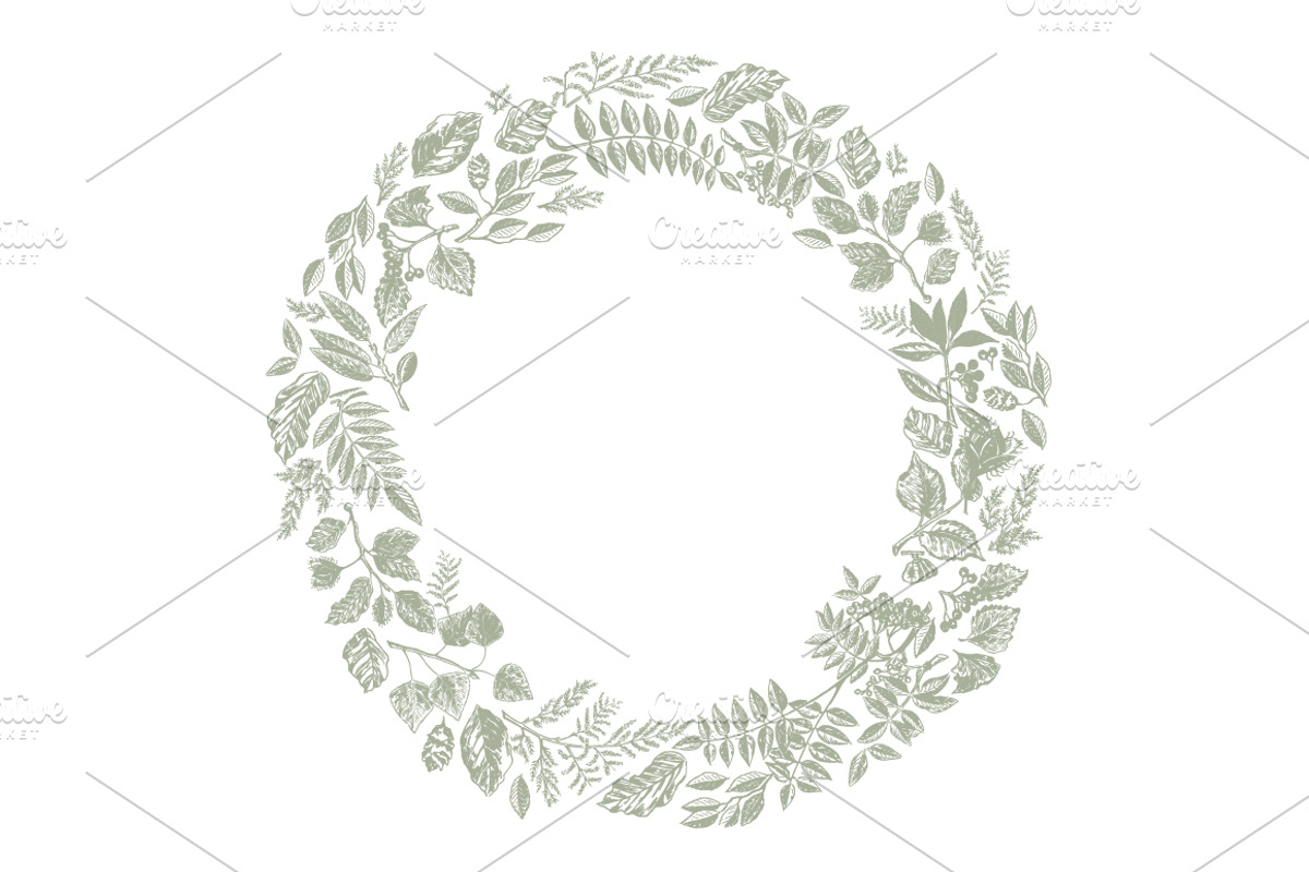 40 handsketched floral elements, a Decorative Illustration by Artha Design Studio (Photo 5 of 7)