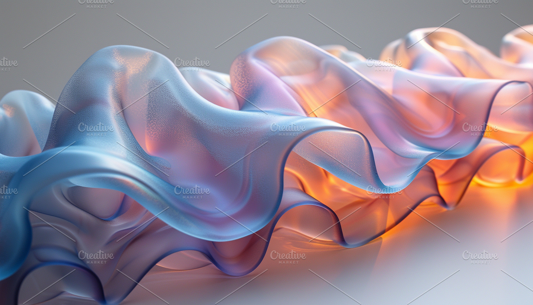 Abstract 3D waves with a harmonious, a Wallpaper Photo by Elena Vagengeim